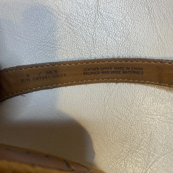b.o.c. Tan Leather Cut-Out Sandals - Picture 5 of 6